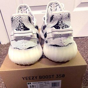 Yeezy Boost 350 All White Zebra Edition